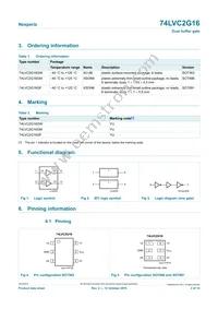 74LVC2G16GFH Datasheet Page 2