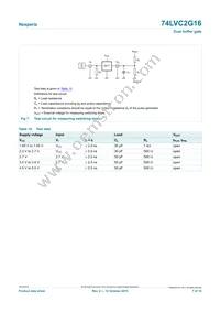 74LVC2G16GFH Datasheet Page 7