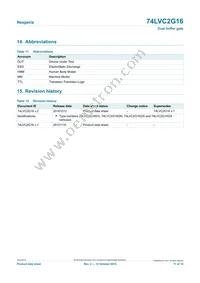 74LVC2G16GFH Datasheet Page 11