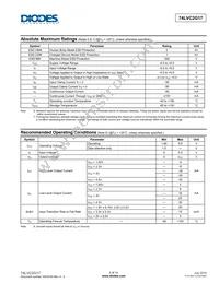 74LVC2G17FZ4-7 Datasheet Page 3