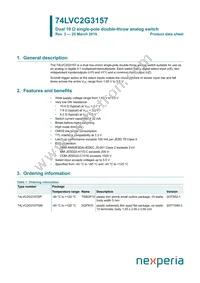 74LVC2G3157DPJ Datasheet Cover