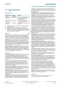 74LVC2G3157DPJ Datasheet Page 18