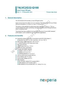 74LVC2G32DP-Q100H Datasheet Cover