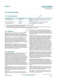 74LVC2G34GN Datasheet Page 16