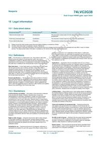 74LVC2G38GD Datasheet Page 19