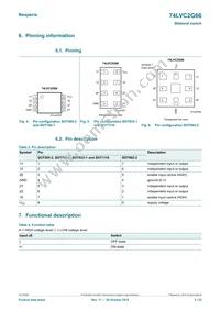 74LVC2G66GD Datasheet Page 3