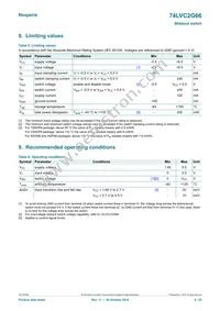 74LVC2G66GD Datasheet Page 4