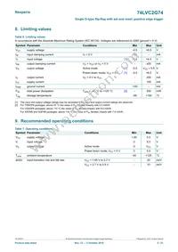 74LVC2G74GD Datasheet Page 5