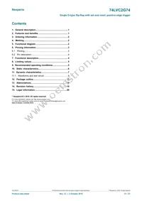 74LVC2G74GD Datasheet Page 21