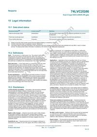 74LVC2G86GD Datasheet Page 19