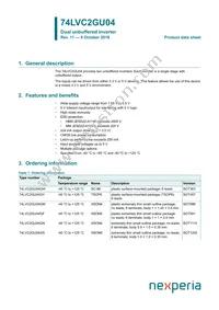 74LVC2GU04GN Datasheet Cover