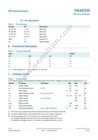 74LVC332BQX Datasheet Page 3