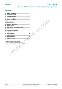 74LVC374APW/AUJ Datasheet Page 16