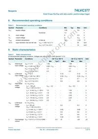 74LVC377DB Datasheet Page 4