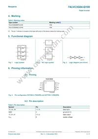 74LVC3G04DC-Q100H Datasheet Page 2