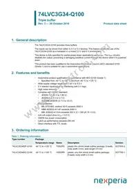 74LVC3G34DC-Q100H Datasheet Cover