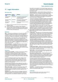 74LVC3GU04GD Datasheet Page 17