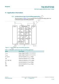 74LVC4T3144PWJ Datasheet Page 21