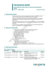 74LVC541AD-Q100J Datasheet Cover