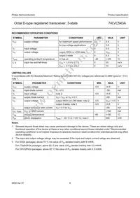 74LVC543ABQ Datasheet Page 6