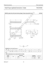 74LVC543ABQ Datasheet Page 16