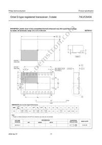 74LVC543ABQ Datasheet Page 17