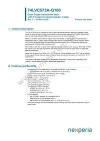 74LVC573AD-Q100J Datasheet Cover