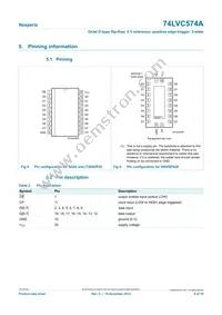 74LVC574APW/AUJ Datasheet Page 4
