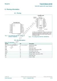 74LVC594ABQ-Q100X Datasheet Page 4