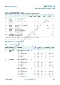 74LVC623APW Datasheet Page 7