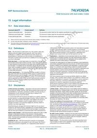 74LVC623APW Datasheet Page 16