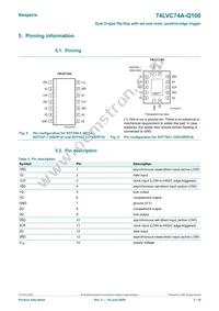 74LVC74AD-Q100J Datasheet Page 3