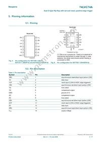 74LVC74APW/AUJ Datasheet Page 3