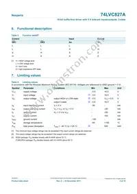 74LVC827ADB Datasheet Page 4