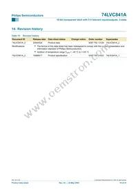 74LVC841ABQ Datasheet Page 19