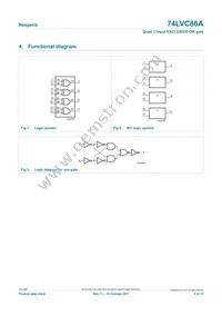 74LVC86APW/AUJ Datasheet Page 2