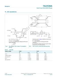 74LVC86APW/AUJ Datasheet Page 7