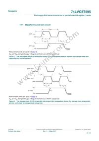 74LVC8T595PWJ Datasheet Page 21