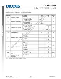 74LVCE1G02FZ4-7 Datasheet Page 4