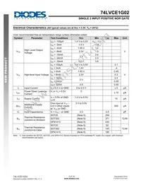 74LVCE1G02FZ4-7 Datasheet Page 5