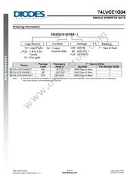 74LVCE1G04SE-7 Datasheet Page 9