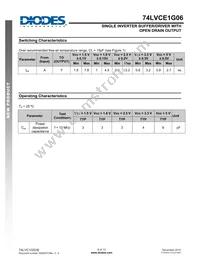 74LVCE1G06SE-7 Datasheet Page 6