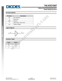 74LVCE1G07SE-7 Datasheet Page 2