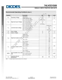 74LVCE1G08SE-7 Datasheet Page 4