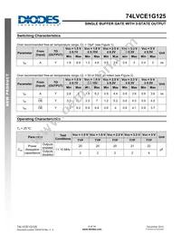 74LVCE1G125W5-7 Datasheet Page 6