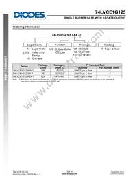 74LVCE1G125W5-7 Datasheet Page 9