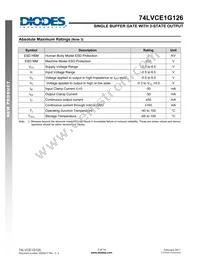 74LVCE1G126FZ4-7 Datasheet Page 3