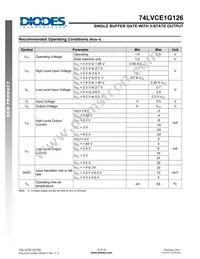 74LVCE1G126FZ4-7 Datasheet Page 4