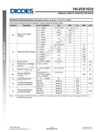 74LVCE1G32SE-7 Datasheet Page 5