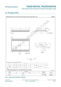 74LVCH16373ADGG Datasheet Page 13